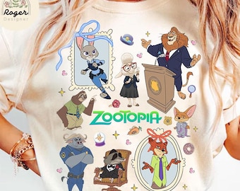 Coquette Bow Zootopia T-shirt, Nick Wilde Judy Hopps Shirt, Disney Family Trip Shirt, Zootopia Movie shirt, Birthday Zootopia Matching shirt