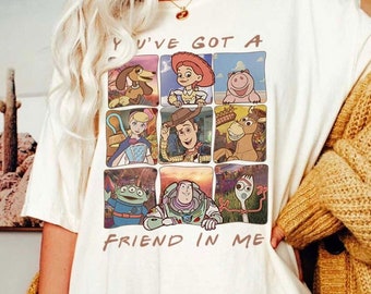 You've Got a Friend in Me Disney Pixar Toy Story Shirt, WDW Disneyland Family Vacation 2024, Toy Story Birthday Party, Disney Pixar Fest Tee