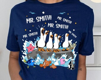 Personalized Disney Finding Nemo Seagulls Teacher Shirt, Finding Dory Marlin Teacher Appreciation Gifts, 100 days of School Teacher Team Tee
