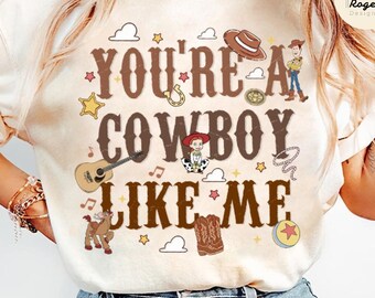 Disney Toy Story 5 Woody Jessie Cowboy Music Shirt, Toy Story 5 Movie, Buzz Lightyear Toy Story Land You've Got a Friend In Me, Family Trip