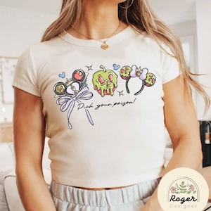 Coquette Bow Headband Disney Villains Baby Tee Crop Top Tank, Bad Witches Club Maleficent Evil Queen Ursula Cruella Disney Girl Trip Shirt