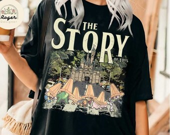 Vintage Crossing the Road Disney Pixar Toy Story Shirt, WDW Disneyland Family Trip Pixar Fest 2024, Buzz Lightyear You've Got a Friend In Me