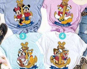 Personalized Mickey and Friends Chip Dale Disney Cruise Shirt, Disney Family Cruise Vacation 2025, Disney Wish Dream Magic Wonder Fantasy
