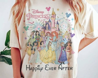 Vintage Disney Princess Shirt, WDW Disneyland Castle Princess Girl Trip Shirt, Princess Birthday Girl Shirt, Disney Bride Shirt, Disney Trip