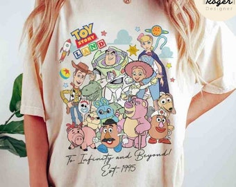 Vintage Disney Pixar Toy Story Shirt, WDW Disneyland Toy Story Land, Toy Story Birthday Party Buzz Lightyear Woody You've Got a Friend In Me