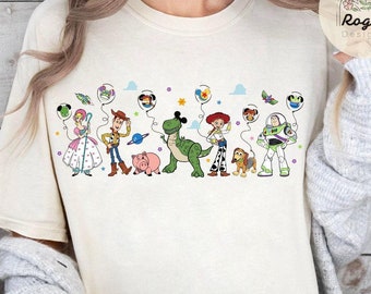 Toy Story Mickey balloon shirt, Woody Buzz Lightyear Jessie Slinky dog shirt, Toy Story land family matching shirt,You've got a friend in me