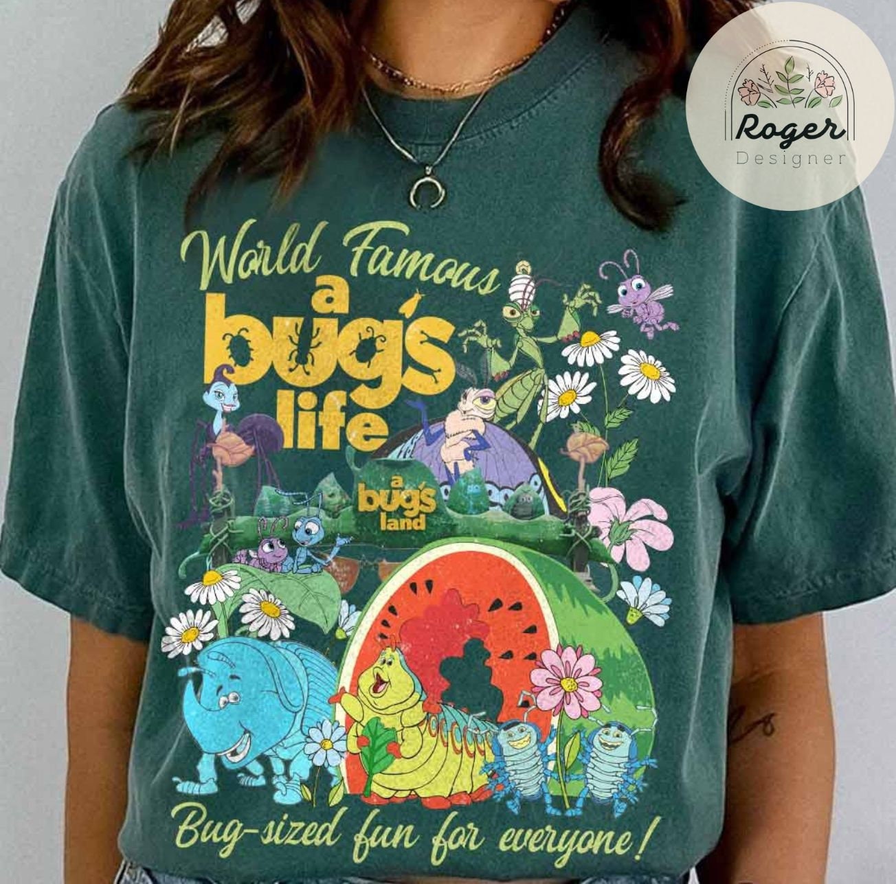 Vintage Disney A Bug's Life A Bug's Land Shirt, Disneyland Ride