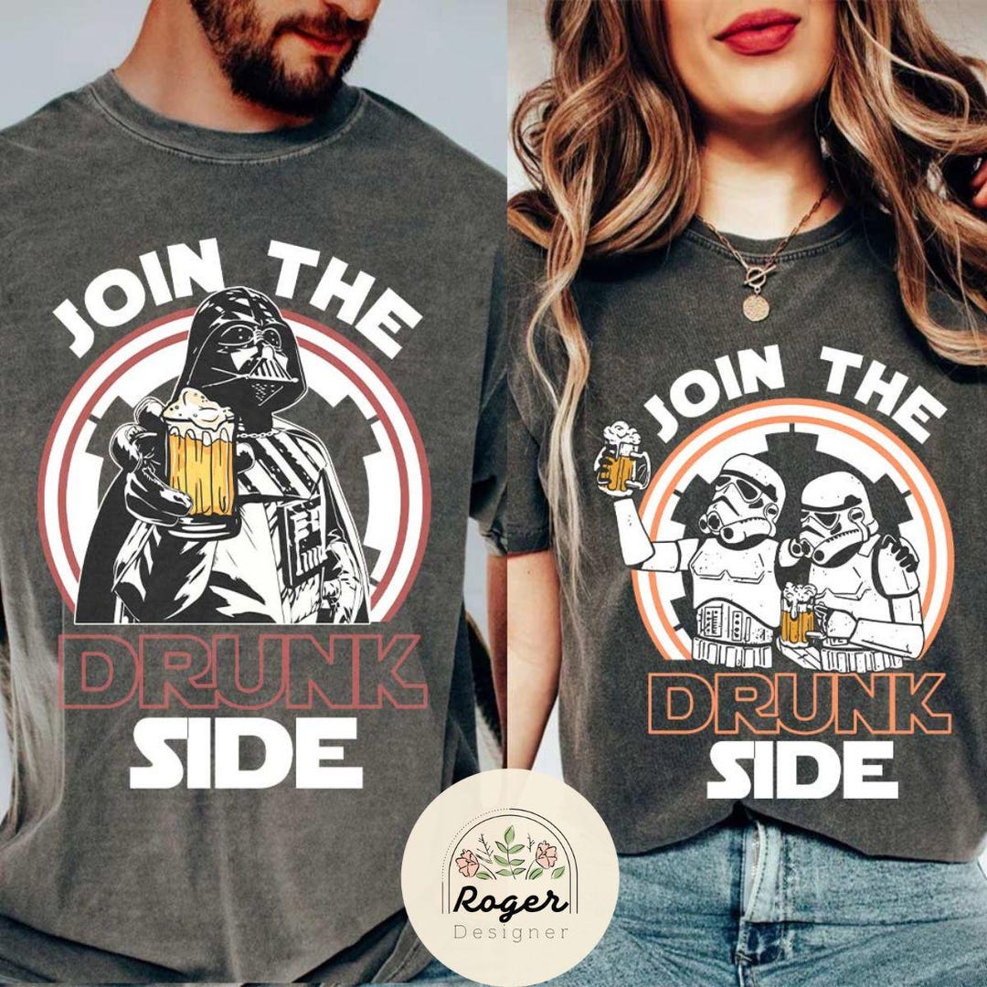 Vintage Star Wars Join the Drunk Side Shirt, Darth Vader Storm Trooper ...