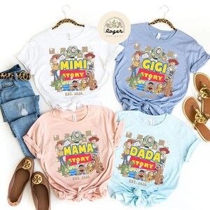 Personalized Toy Story Family shirts, Toy Story Dad Mom shirts, Family Matching Custom Shirt, Disney Trip shirts, Woody Dad Jessie Mom shirt bild 3