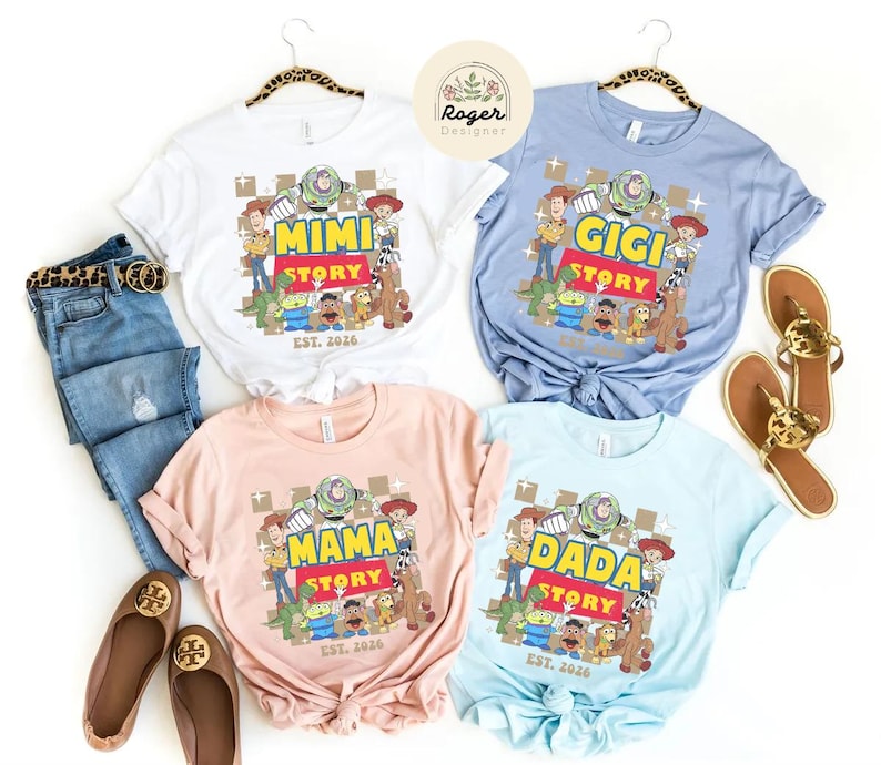 Personalized Toy Story Family shirts, Toy Story Dad Mom shirts, Family Matching Custom Shirt, Disney Trip shirts, Woody Dad Jessie Mom shirt bild 3