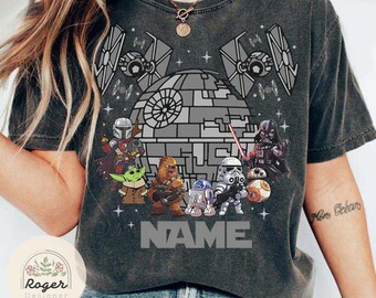 Vintage Disney Star Wars Shirt, Galaxy's Edge The Mandalorian Dead Star shirt, WDW Disneyland Family Trip 2025, Star Wars Birthday Trip