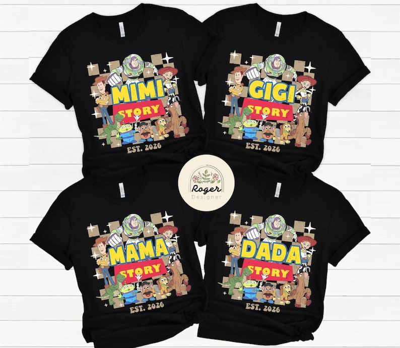 Personalized Toy Story Family shirts, Toy Story Dad Mom shirts, Family Matching Custom Shirt, Disney Trip shirts, Woody Dad Jessie Mom shirt bild 2