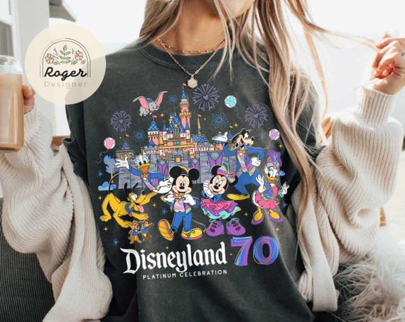 Disneyland 70th Anniversary Shirt, Mickey & Friends