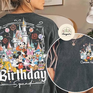 Personalized Disney Birthday Shirt, Disney Birthday Boy Girl, Disney Birthday Squad, Mickey & Friends Birthday Trip Tees, Best Birthday Ever
