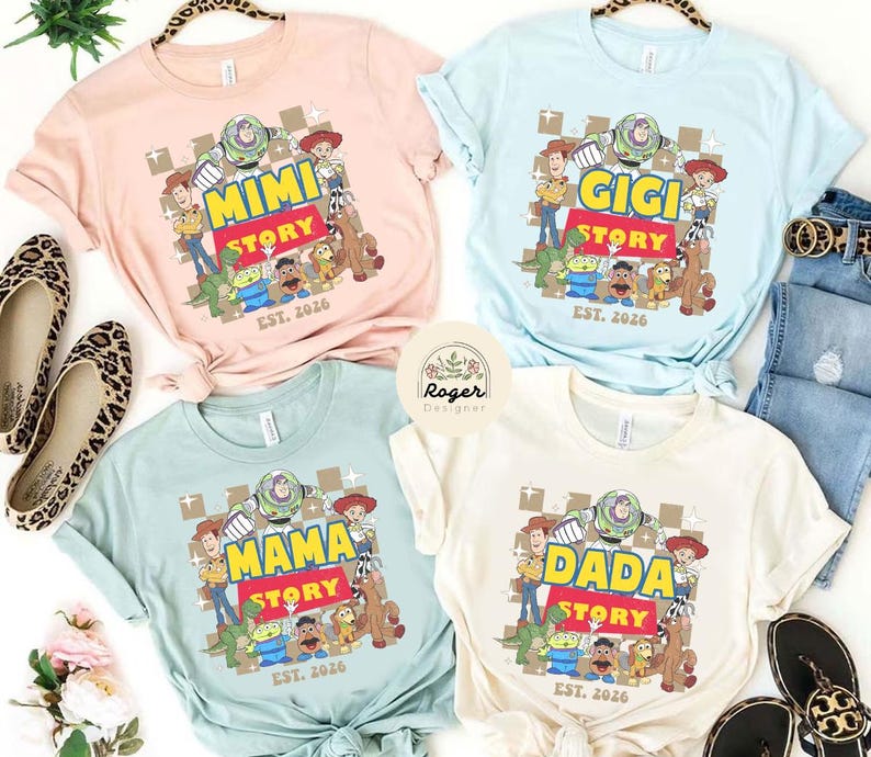 Personalized Toy Story Family shirts, Toy Story Dad Mom shirts, Family Matching Custom Shirt, Disney Trip shirts, Woody Dad Jessie Mom shirt bild 1