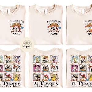Two-sided Mickey & Friends Disney Pirates Shirt, Yo Ho Yo Ho A Pirate&#39;s Life for Me, Family Pirates of the Caribbean, Disney Cruise Shirt