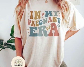 In My Pregnant Era Shirt, Pregnancy Reveal Shirt, Pregnancy Announcement Shirt, Mommy to Be Shirt, New Mom Gift, Mother shirts, Gift for Mom