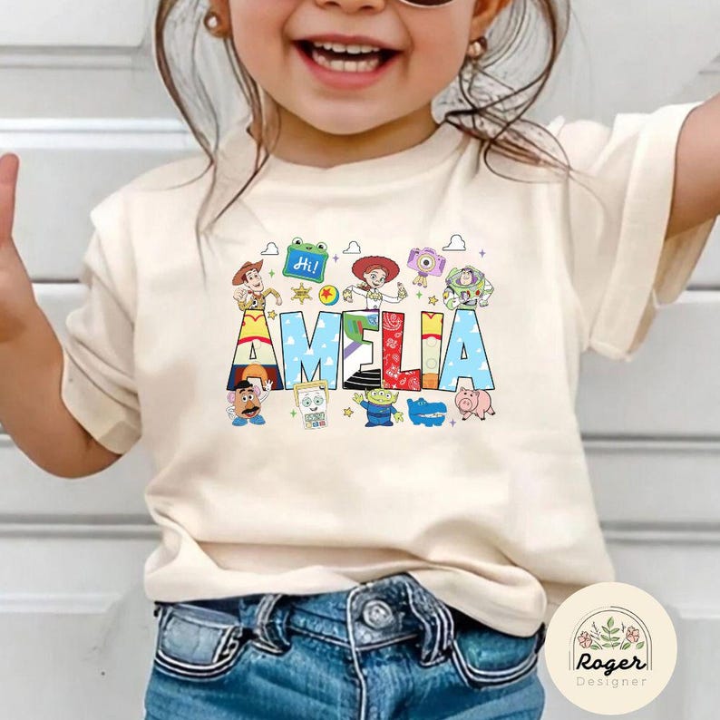 Personalized Toy Story 5 Shirt, Custom Mama Dada Family matching shirts, Lilypad Jessie Buzz Lightyear Woody Toy Story Land WDW Disneyland T bild 4