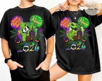 Personalized Oogie Boogie Bash 2026 Family Group matching shirts, Mickey Stitch Oogie Boogie Man Halloween Costume shirts, Family matching