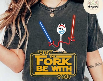 May The Fork Be With You Star Wars Shirt, Disney Forky Star Wars shirt, Toy Story Forky Shirt, Forky Lightsaber shirts, Star Wars day 2025