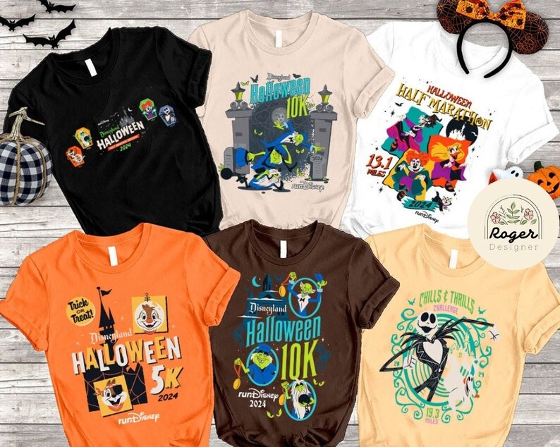 Jack Skellington Rundisney Disneyland Halloween Half Marathon Weekend 2024 Shirt, Haunted 