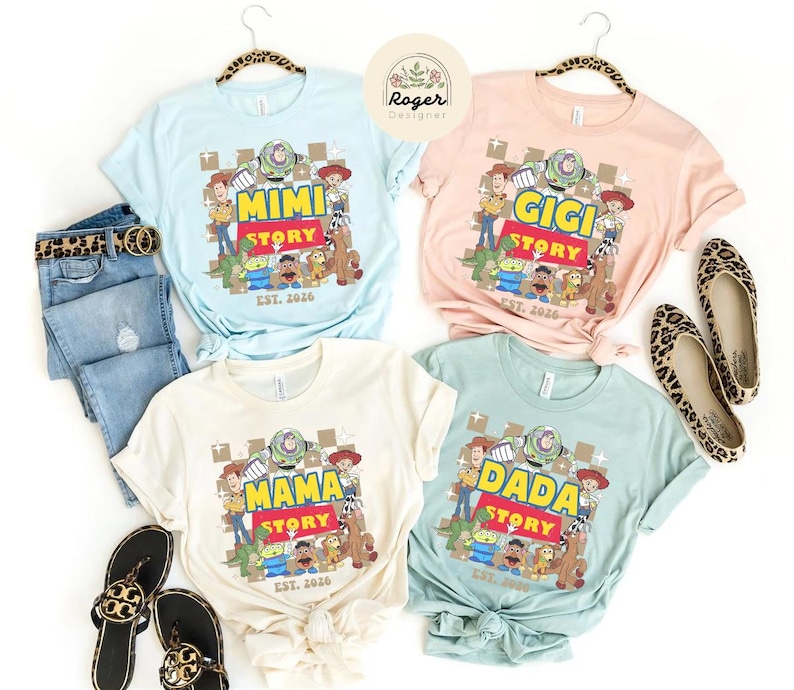 Personalized Toy Story Family shirts, Toy Story Dad Mom shirts, Family Matching Custom Shirt, Disney Trip shirts, Woody Dad Jessie Mom shirt bild 4