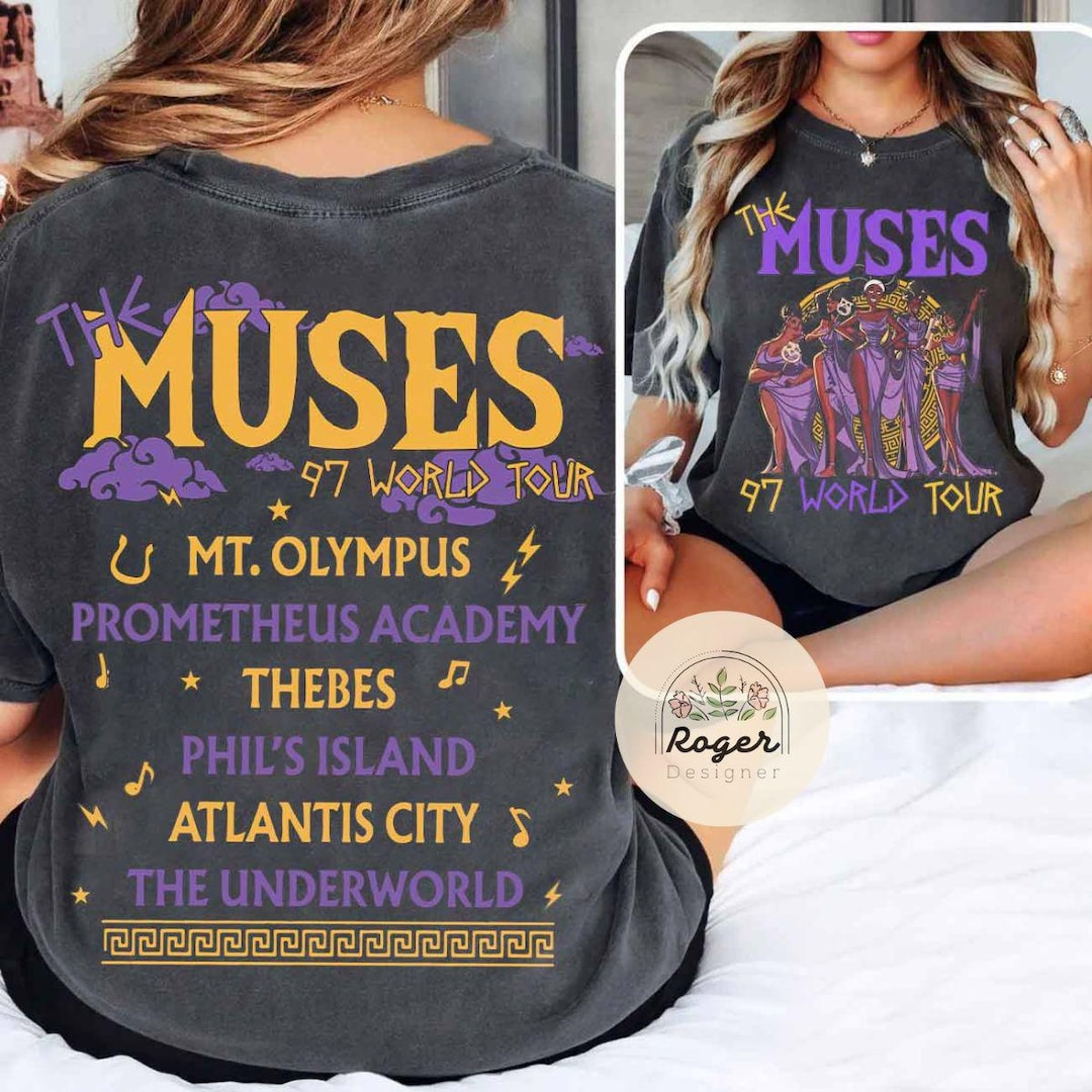 Vintage the Muses 97 World Tour Shirt, Disney Hercules Muse Shirt