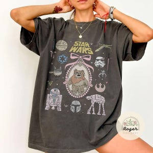 Coquette bows Star Wars Shirt, Vintage Galaxy's Edge May the Force be with you, WDW Disneyland Star Wars Family Vacation 2025 shirt