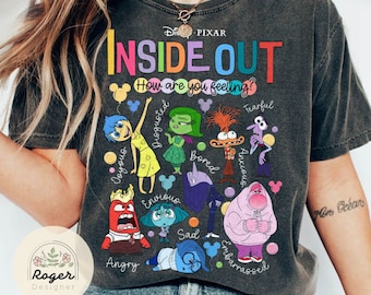 Disney Inside out How are you feeling shirt, Joy Sadness Anger Fear Anxiety shirt, WDW Disneyland trip tee shirt