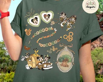 Retro Mickey And Friends Leopard Coquette Bows Animal Kingdom Shirt, Disney Safari Mode Let's Get Wild Tee, WDW Family Wild Trip shirts