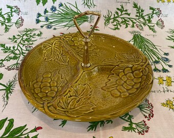 Vintage EKCO Eterna Canoe Stoneware Plates Set of 4 Made in Japan