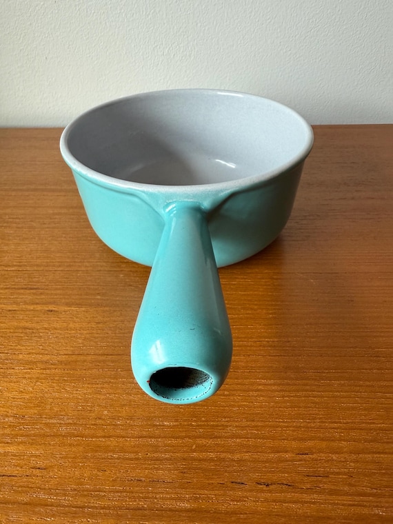 ヴィンテージ LE CREUSET パリブルー エナメル鋳鉄ソースパン 16インチ