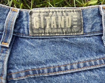 Vintage 1980s Gitano Women’s High-Waisted Tapered Mom Jeans Size 10 Long