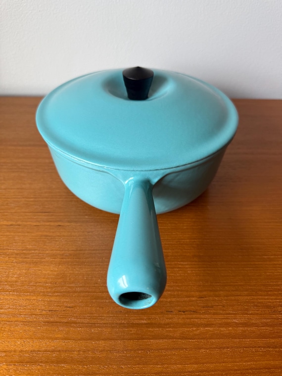 ヴィンテージ LE CREUSET パリブルー エナメル鋳鉄ソースパン 20インチ