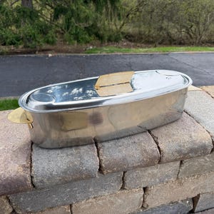 Vintage Stainless Steel Poissonniere Whole Fish Poacher