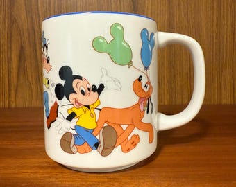 Taza de cerámica de Mickey Mouse y sus amigos de Disney, fabricada en Japón