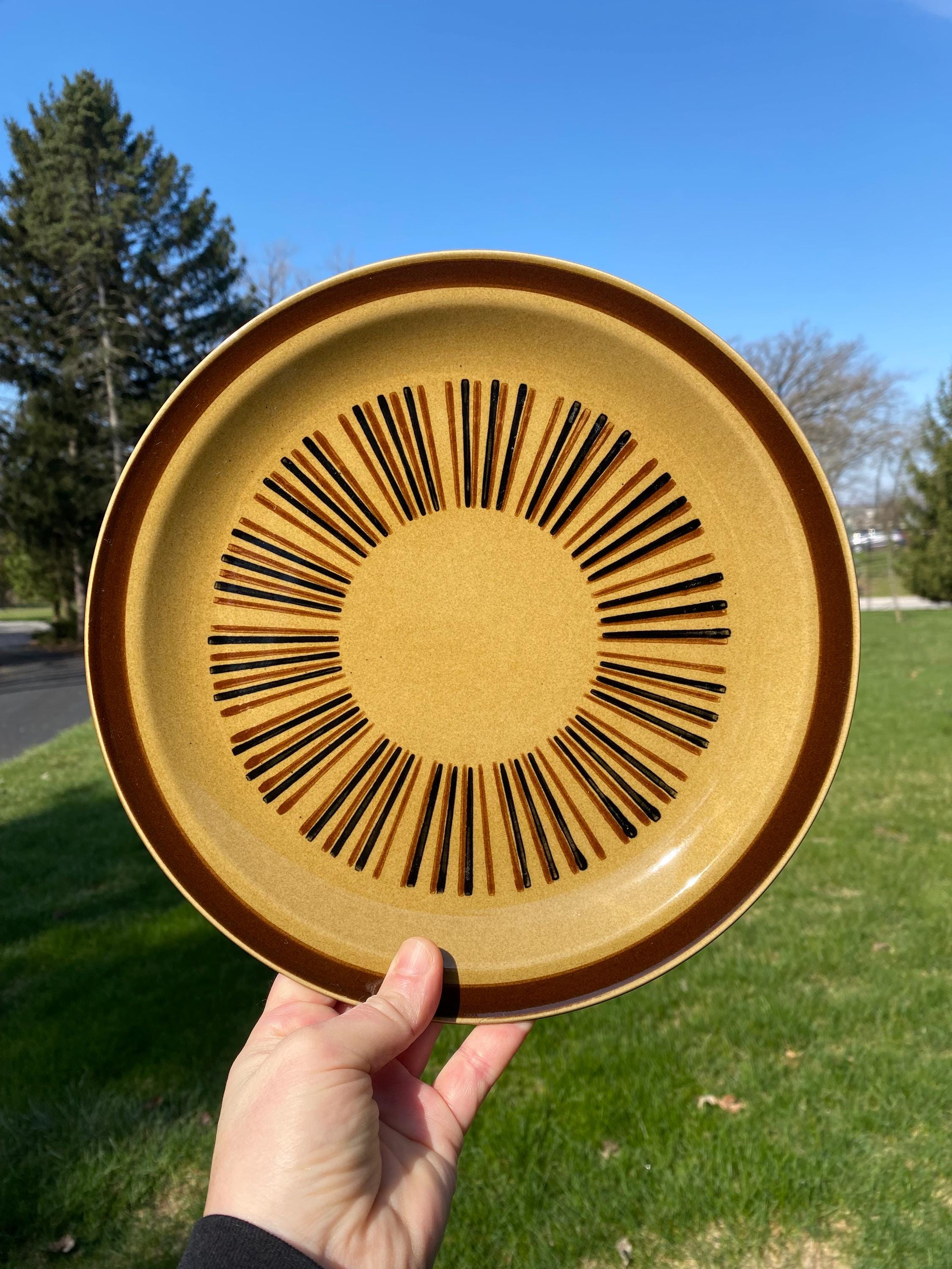 EKCO Eterna Canoe ストーンウェア プレート 2枚　ヴィンテージ Vintage EKCO Eterna Canoe Stoneware Plates Set of 4 Made in Japan