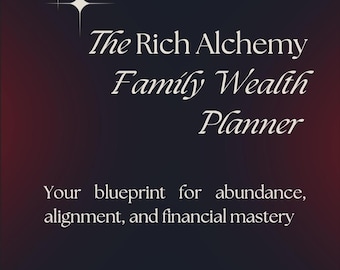 Family Wealth Planner | Financial Organizer | Budget Binder | Debt Tracker | Savings Planner | Digital Download | Money Management Workbook