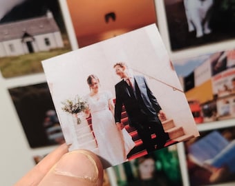 Custom Square Photo Magnet, Instagram Style Personalized Picture Fridge Magnet