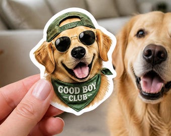 Good Boy Club Sticker | Funny Dog Decal | High Quality Vinyl Dog Lover Gift