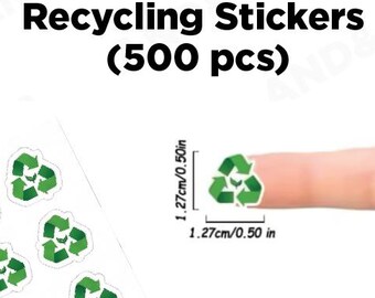 Planner Stickers Recycle Stickers Green Recycling Stickers Decals for Planner Calendar Scrapbook Crafting