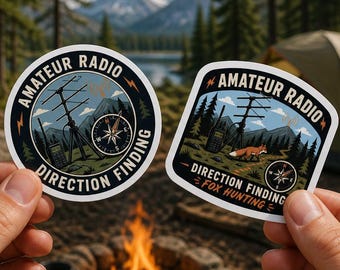 Amateur Radio Direction Finding Sticker | ARDF Decal | High Quality Vinyl | Ham Radio Gift