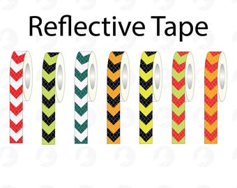 Arrow Reflective Vinyl Tape, Safety Warning Sticker