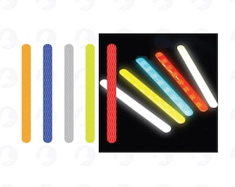 Reflective Vinyl Stickers: Helmet, Bicycle, Motorcycle, Car Decals