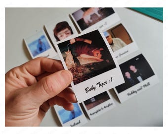 Custom Polaroid Photo Magnet, Retro Personalized Fridge Magnet, Wedding Gift