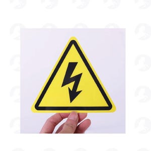 Warning Sticker High Quality Accessories Yellow Danger Notice Adhesive Labels Danger Forelectric Box
