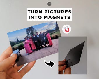 Custom Photo Fridge Magnet, Personalized Family Picture, Wedding Memory Gift