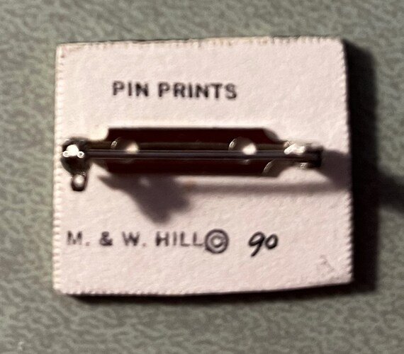 LOTUS PIN Hand Printed and Painted Block Print Pi… - image 3