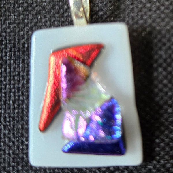 Tack Fused Dichroic Pendant