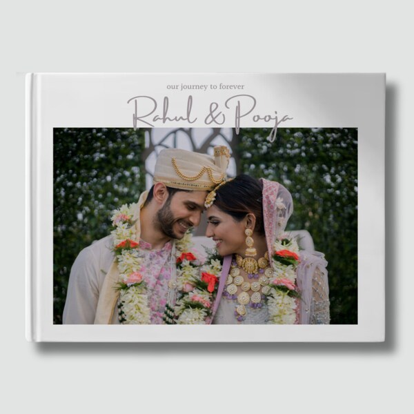 Personalized Indian Wedding Inspired Photo Book, Wedding Gift Ideas, Softcover Photo Book, Hardcover Photo Book, Hindu Wedding